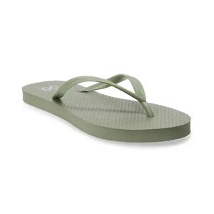 SO Glider Women's Flip Flop Sandals, Size: 5, Green