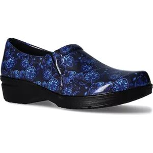 Easy Street Easy Works by Easy Street Tiffany Women's Slip-Resistant Clogs, Size: 8 Wide, Blue