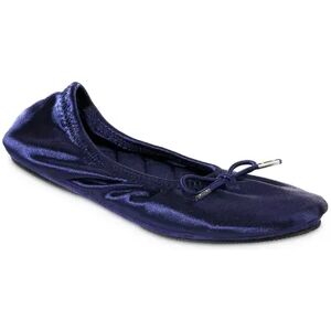 isotoner Women's isotoner Sloan Satin Ballerina Slippers, Size: Small, Blue