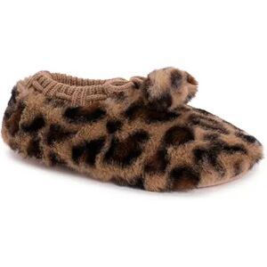 MUK LUKS Women's MUK LUKS Faux Fur Pom Ballerina Slippers, Size: Small-Medium, Brown