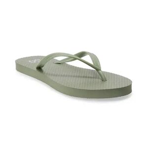 SO Glider Women's Flip Flop Sandals, Size: 10, Green