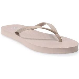 SO Glider Women's Flip Flop Sandals, Size: 5, Lt Beige