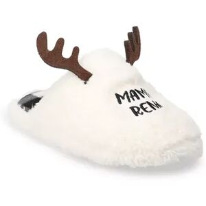 Sonoma Goods For Life Women's Jammies For Your Families Spanish Reindeer Slippers, Size: XS, White