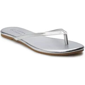 LC Lauren Conrad Honey Women's Flip Flop Sandals, Size: 5, Light Grey