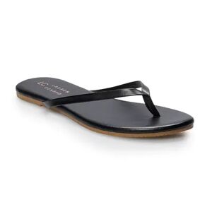 LC Lauren Conrad Honey Women's Flip Flop Sandals, Size: 5, Black