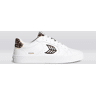 Cariuma SALVAS White Leather Black Logo Leopard Print Sneaker Women White Leather/Leopard size:7