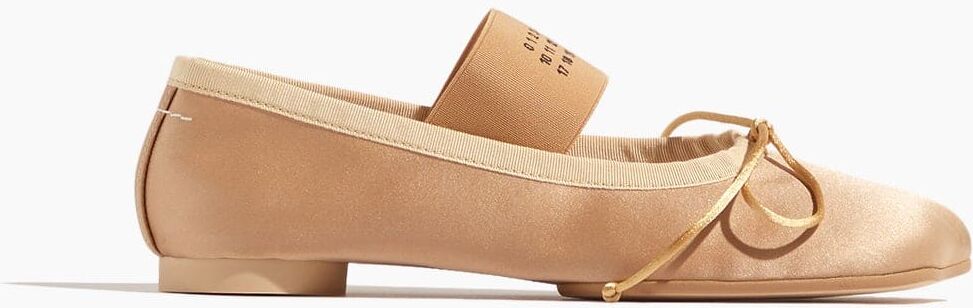 MM6 Maison Margiela Ballet Shoes in Cuban Sand - Neutrals - Size: 37