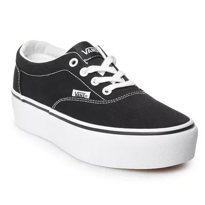 Vans Doheny Women's Platform Skate Shoes, Size: 7.5, Black