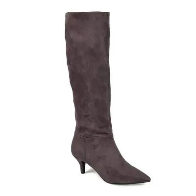 Journee Collection Vellia Women's Knee High Boots, Size: 8.5 Medium XWc, Grey
