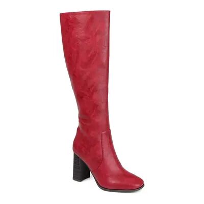 Journee Collection Karima Women's Knee-High Boots, Size: 8 Medium XWc, Red