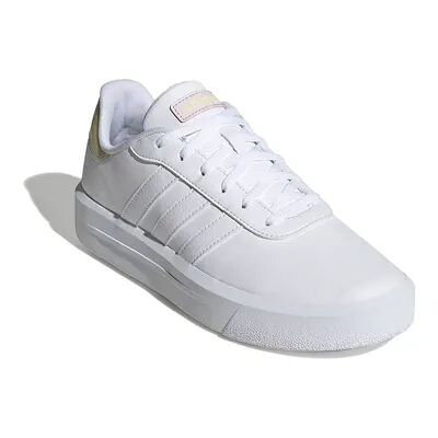 adidas Court Platform Women's Lifestyle Skateboarding Shoes, Size: 9.5, White