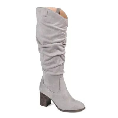 Journee Collection Aneil Women's Knee-High Boots, Size: 8.5 Medium XWc, Grey