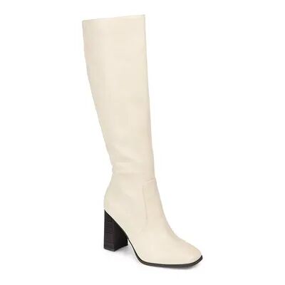 Journee Collection Karima Women's Knee-High Boots, Size: 11 Medium XWc, Natural