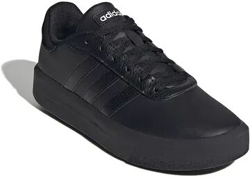 adidas Court Platform Women's Lifestyle Skateboarding Shoes, Size: 7.5, Black