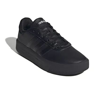 adidas Court Platform Women's Lifestyle Skateboarding Shoes, Size: 10, Black