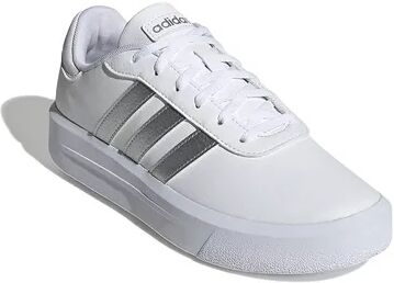 adidas Court Platform Women's Lifestyle Skateboarding Shoes, Size: 7.5, White