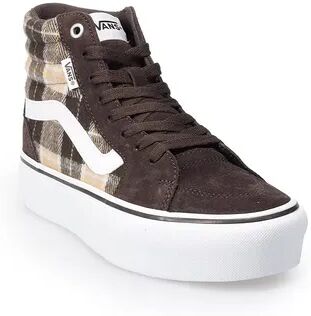 Vans Filmore Hi Platform Women's High-Top Shoes, Size: Medium (6.5), Med Brown