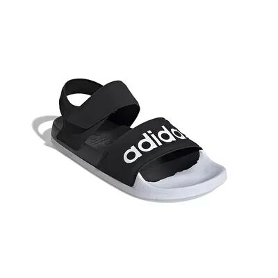 adidas Adilette Women's Strappy Sandals, Size: M10W11, Black