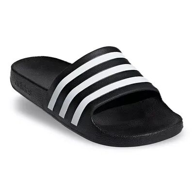 adidas Adilette Aqua Women's Slide Sandals, Size: M10W11, Black