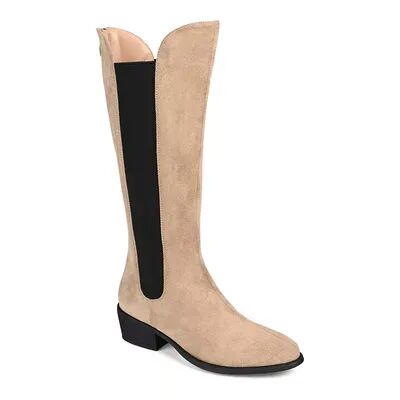 Journee Collection Celesst Women's Knee-High Boots, Size: 8 Wc, Med Beige