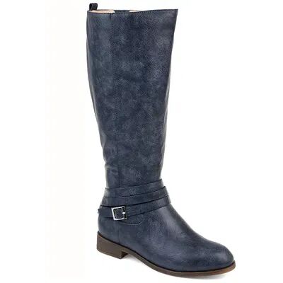 Journee Collection Ivie Women's Knee High Boots, Size: 7.5 Medium XWc, Blue