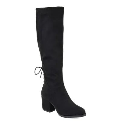 Journee Collection Leeda Women's Knee High Boots, Size: 6.5 Medium XWc, Black