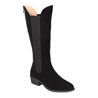 Journee Collection Celesst Women's Knee-High Boots, Size: 6.5 Wc, Black