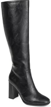 Journee Collection Karima Women's Knee-High Boots, Size: 10 Medium XWc, Black