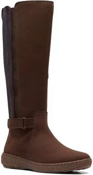 Clarks Caroline Style Women's Suede Knee-High Boots, Size: 6.5, Med Brown