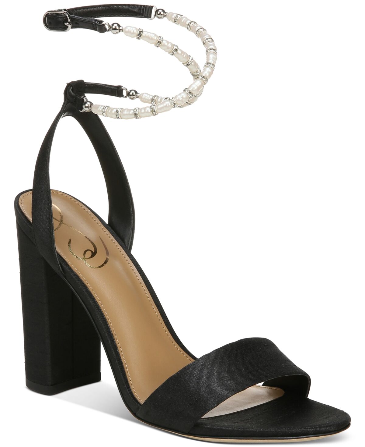 Sam Edelman Women's Yanneli Embellished Ankle-Strap Sandals - Black