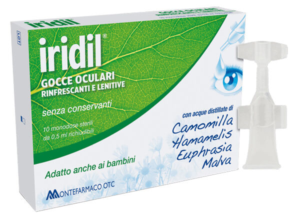 MONTEFARMACO OTC SPA Gocce Oculari Iridil 10 Ampolle Monodose Richiudibili 0,5 Ml