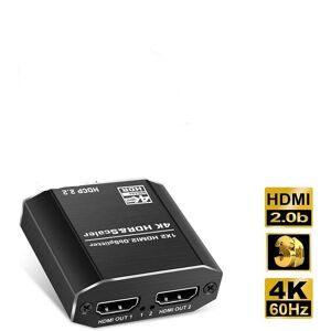 NÖRDIC HDMI Splitter 1-2 4K 60Hz HDCP2.2 18Gbps HDMI-kabler i billederne ikke inkluderet