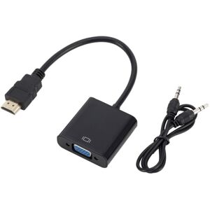 Shoppo Marte ZHQ008 HD HDMI To VGA Converter with Audio(Black)