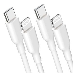 NÖRDIC Non MFI Lightning til USB C-kabel til Iphone, Ipad og Ipod hvid 3m