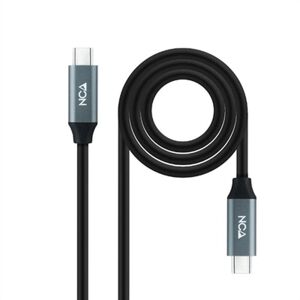 USB-C-kabel NANOCABLE 10.01.4301-L150 Sort 1,5 m 4K Ultra HD