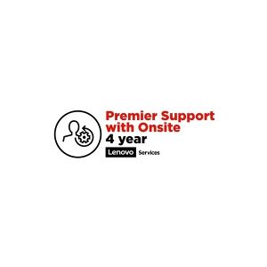 Lenovo Premier Support with Onsite NBD - Support opgradering - reservedele og arbejdskraft (for system med 3 års garanti på stedet) - 4 år (fra udstyrets oprindelig købsdato) - on-site - responstid: NBD - for ThinkStation P3  P3 Ultra  P310  P320  P330  P