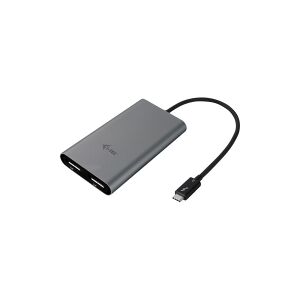 i-Tec Dual Display Port Video Adapter - Ekstern videoadapter - Thunderbolt 3 - 2 x DisplayPort