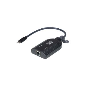 ATEN Technology ATEN KA7183 - Adapter til tastatur/ video / mus (KVM) - RJ-45 (hun) til 24 pin USB-C (han) - 5 V