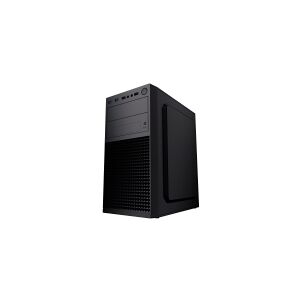 Gembird Fornax K300 - MT - micro-ATX - ingen strømforsyning (ATX) - sort - USB/Lyd