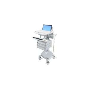 Ergotron StyleView - Vogn med hjul - åben arkitektur - for notebook / tastatur/ mus - medicinsk - aluminium, zinkbelagt stål, højkvalitetsplastik - g