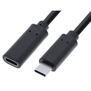 Inline Usb-C 3.2 Gen.1 Forlængerkabel - 3a - 2 M