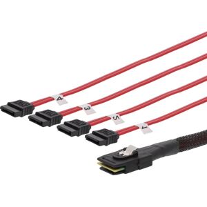 Mini Sas Sff-8087 Til 4 X Sata Ocf Kabel - 0,75m