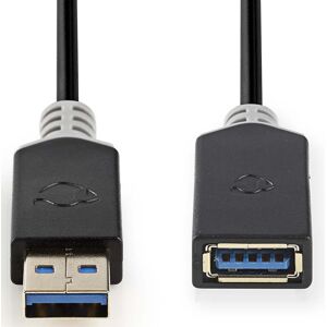 Nedis Usb-A 3.2 Gen 1 Forlængerkabel - Sort