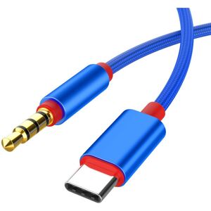 Usb-C Til 3.5 Mm Minijck Kabel - Blå - 1 M