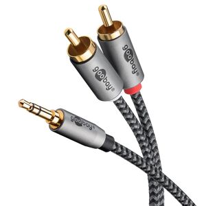 Goobay Plus Minijack Til Phono Kabel - Grå - 0.5 M