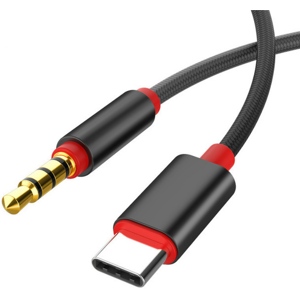 Usb-C Til 3.5 Mm Minijck Kabel - Sort - 1 M