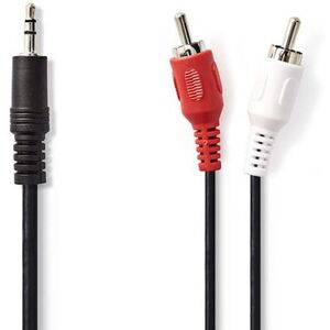 Kabel NEDIS 3,5mm ha - 2xRCA ha 10m sva