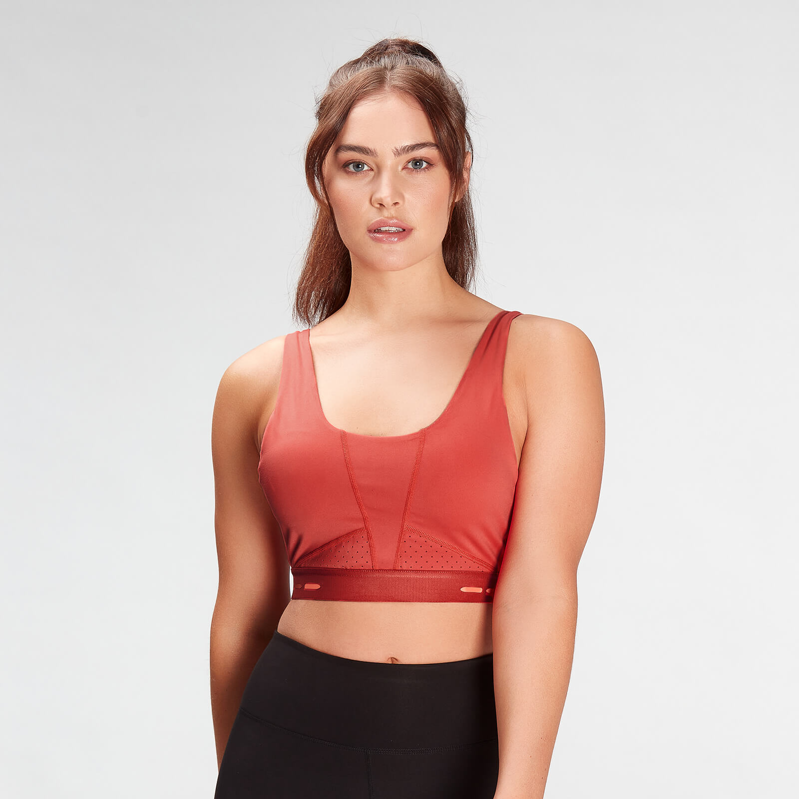 MP Women's Power Ultra Sports Bra- Warm Red - XXS