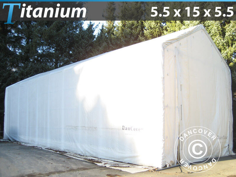 Dancover Bådtelt Titanium 5,5x15x4x5,5m, Hvid