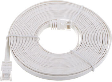 Lindy Cat6 Flach-Cable 5m White